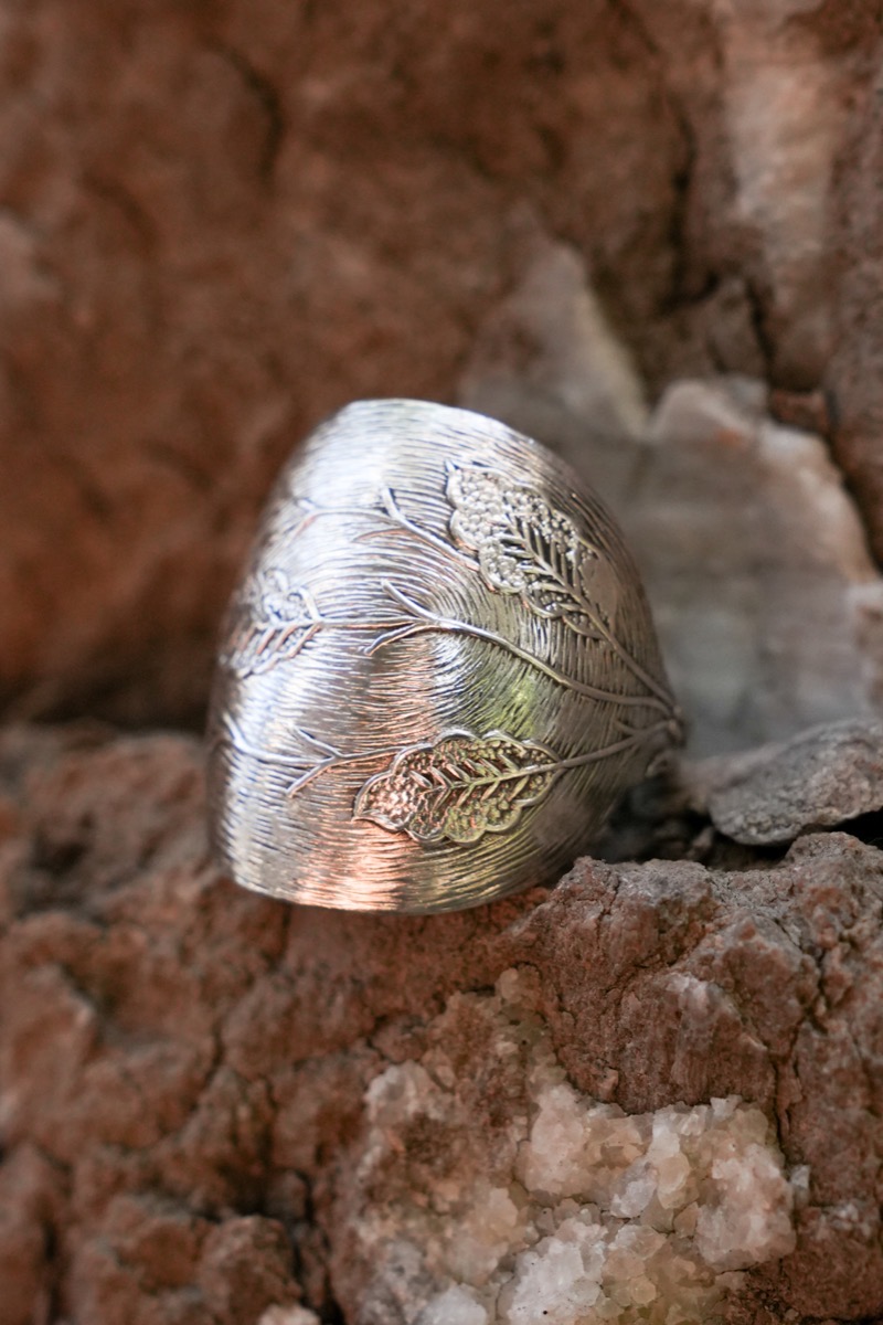 Bague Boule Feuille de Chêne vue 7