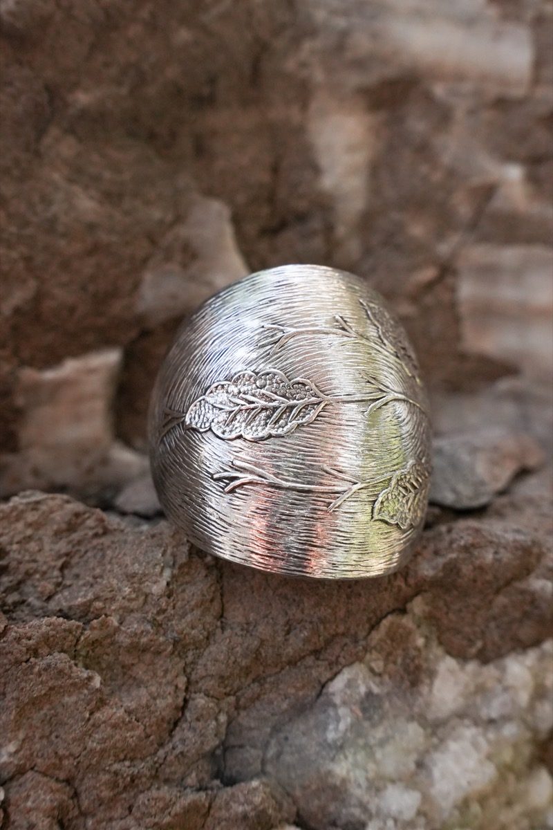 Bague Boule Feuille de Chêne vue 8