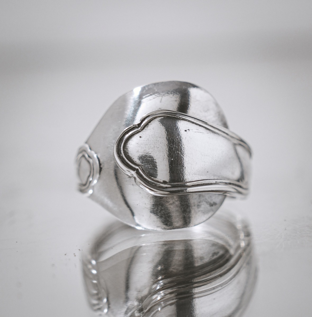 Bague Cuillère à Mocca - bijou artisanal en argenterie recyclée, fait main à Marseille par XV3foisrien