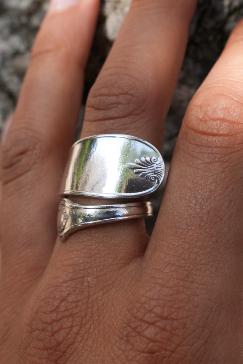 Bague Entortillée Feuille Olivier vue 3