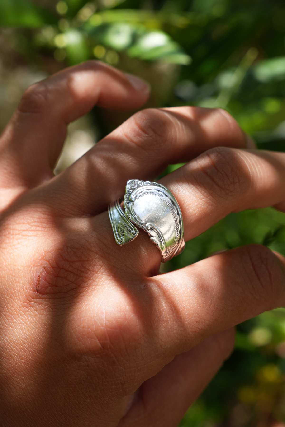 Bague Entrelacement - bijou artisanal en argenterie recyclée, fait main à Marseille par XV3foisrien
