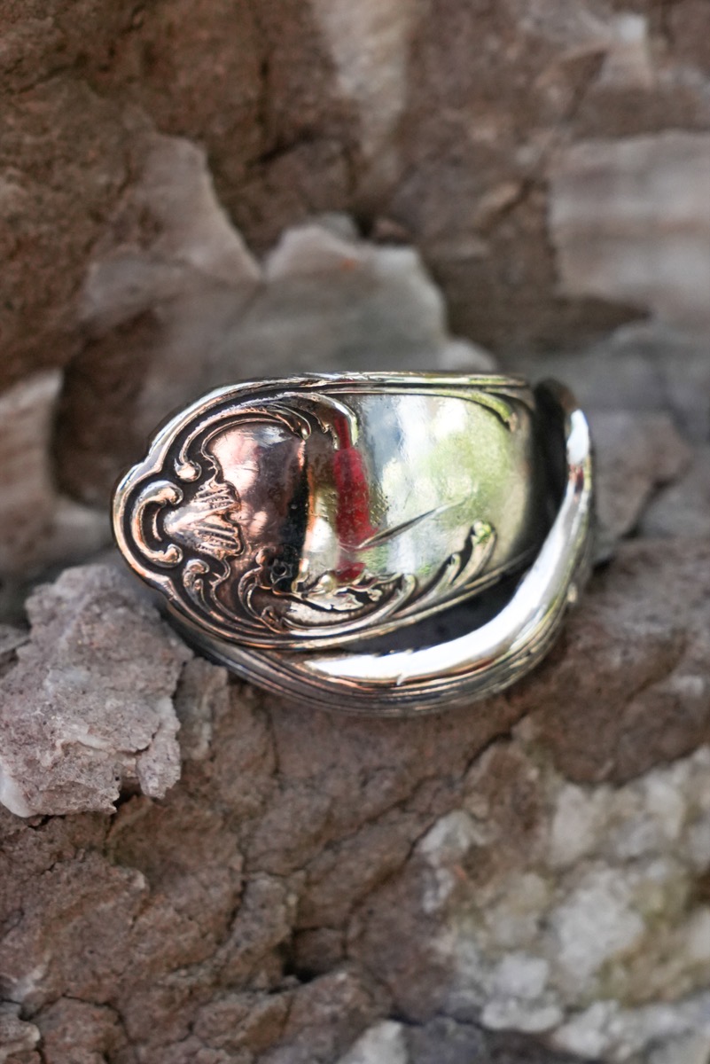 Bague Massive Cossue - bijou artisanal en argenterie recyclée, fait main à Marseille par XV3foisrien