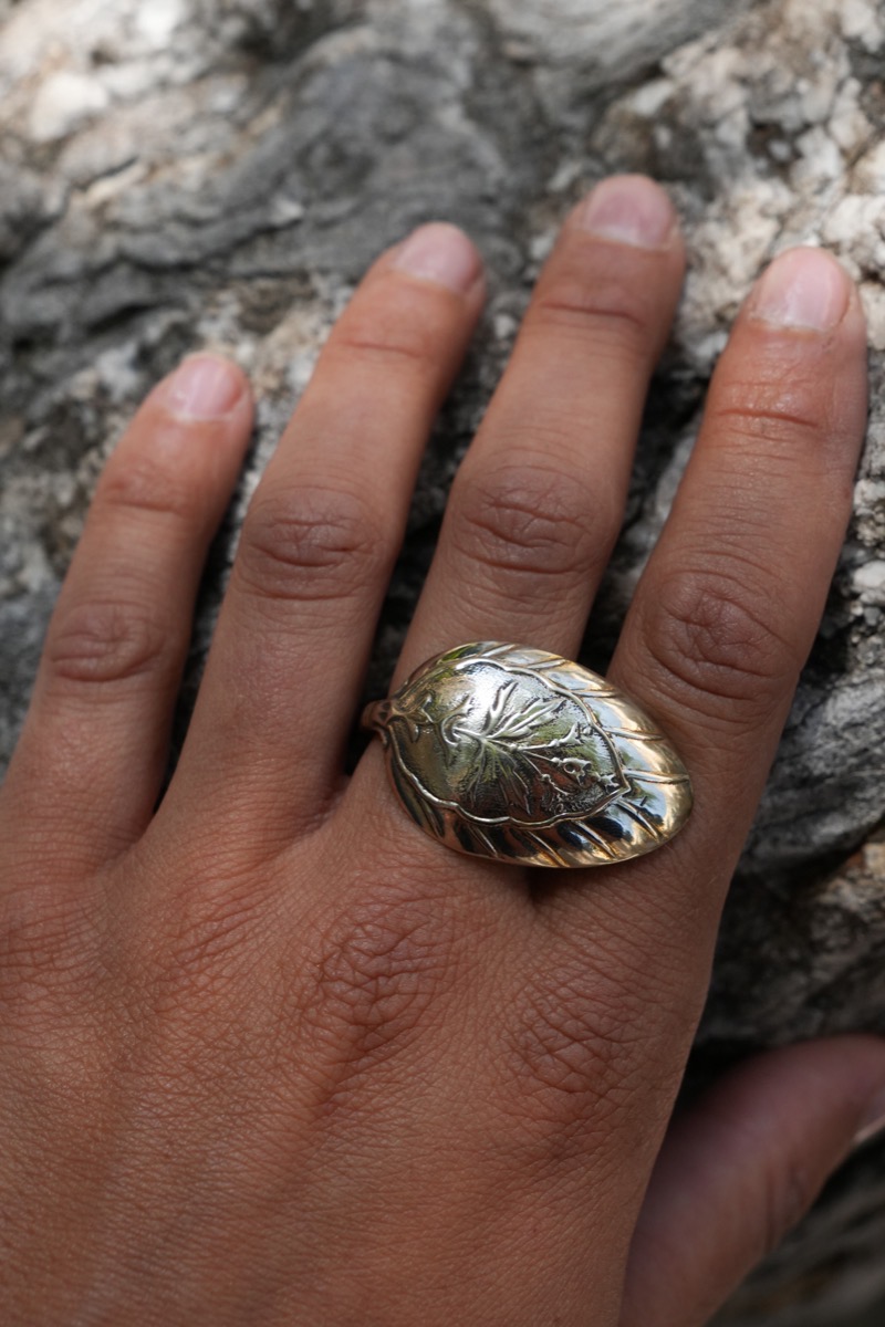 Bague Passante Feuille vue 3