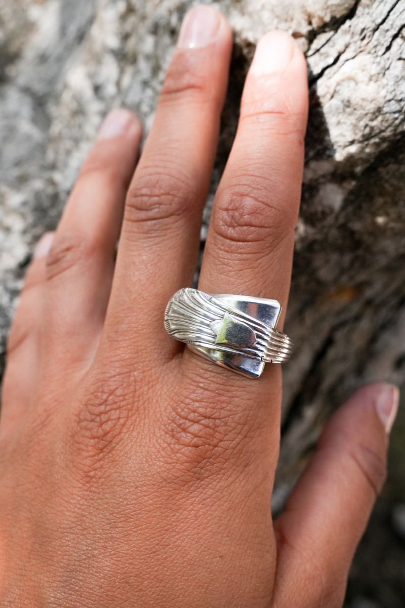 Bague Plume Art Déco vue 3