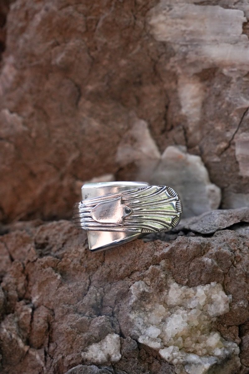 Bague Plume Art Déco vue 4
