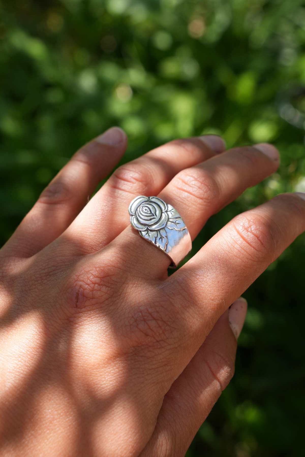 Bague Rose Éclose vue 3