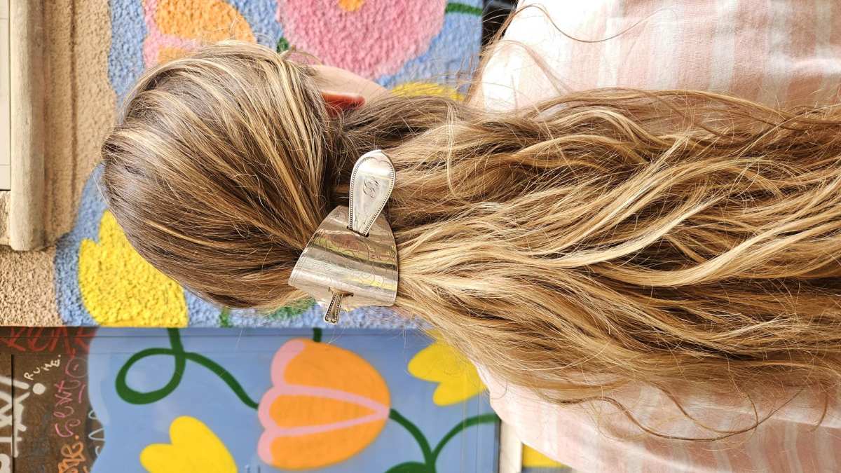 Broche à Cheveux - bijou artisanal en argenterie recyclée, fait main à Marseille par XV3foisrien