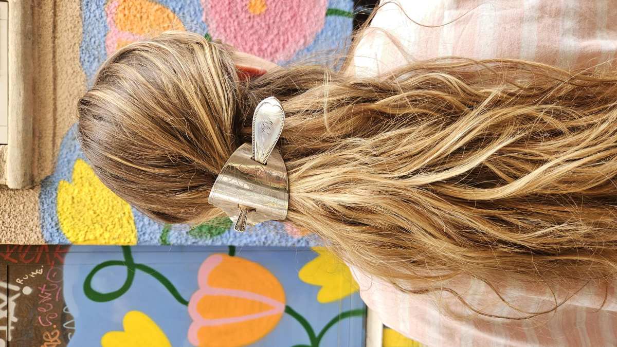 Broche à Cheveux - bijou artisanal en argenterie recyclée, fait main à Marseille par XV3foisrien