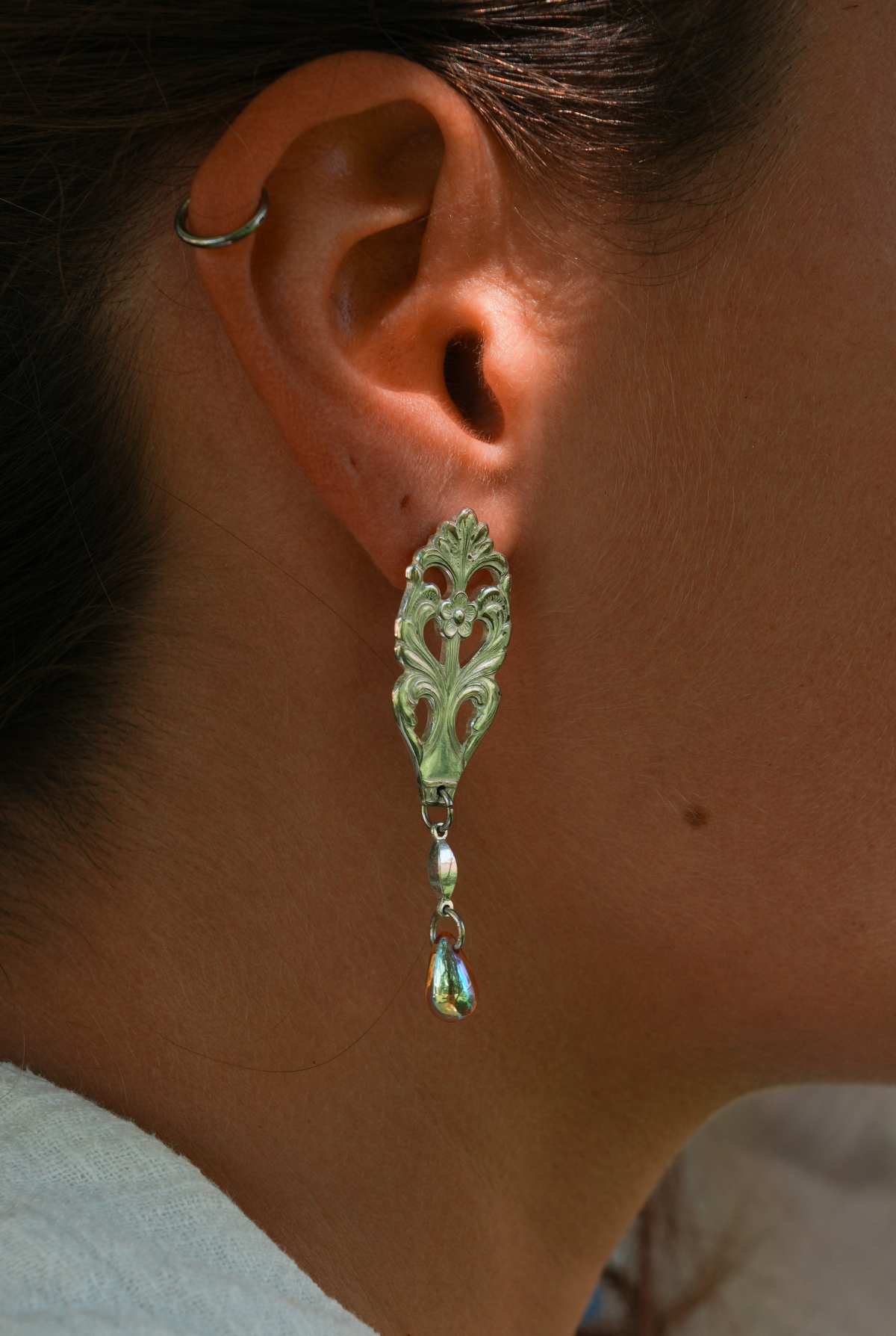 Boucles d'oreilles Fleur d'Acanthe vue 3