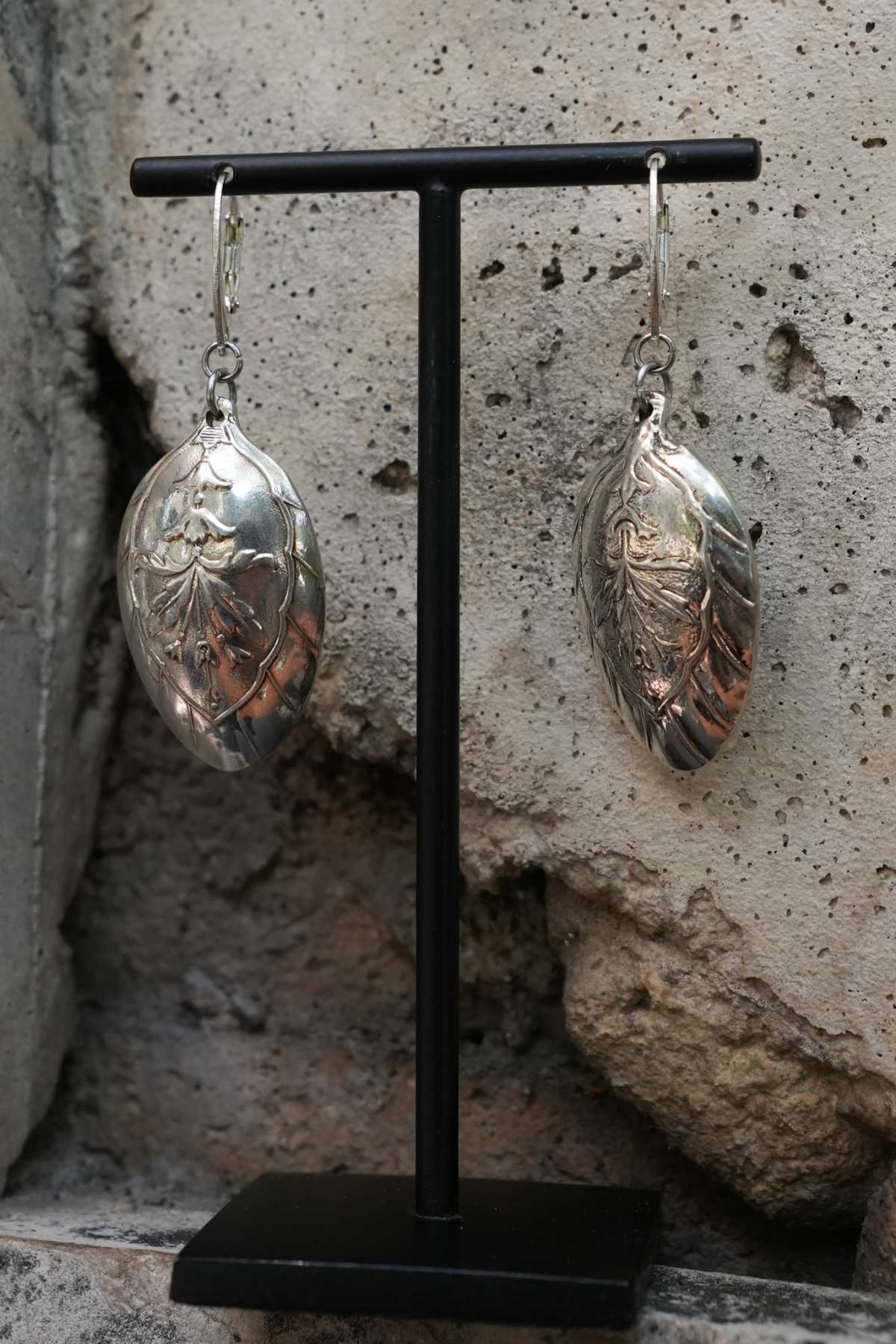 Boucles Feuilles Argent vue 4