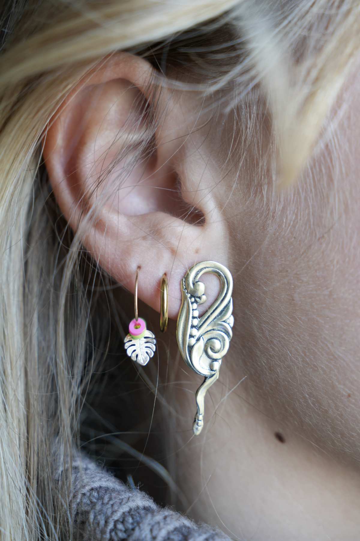 Boucles Organique Laiton vue 3