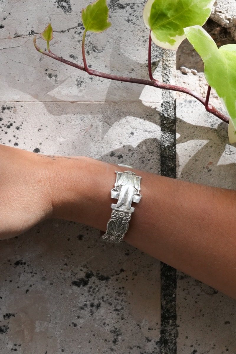 Bracelet Homme Provençal - bijou artisanal en argenterie recyclée, fait main à Marseille par XV3foisrien