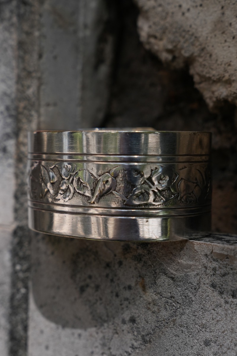 Bracelet Rond Serviette Fleurs vue 3