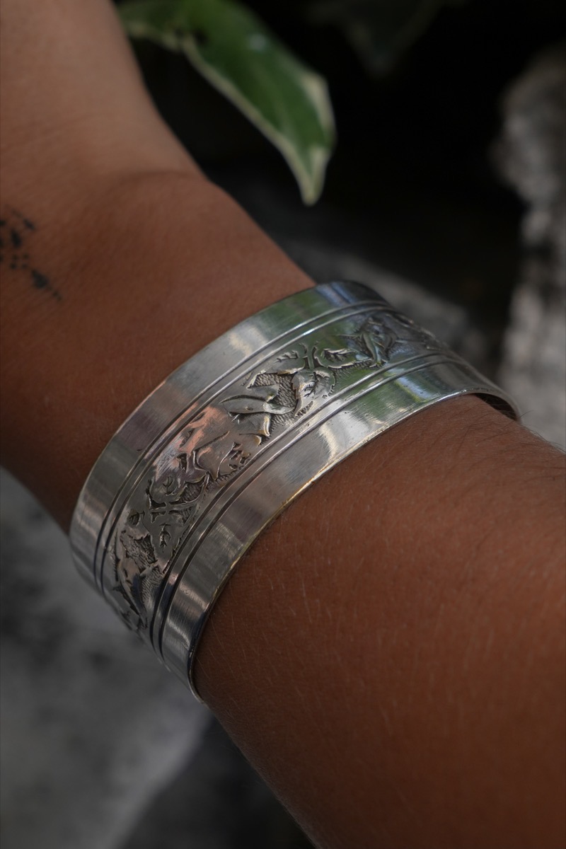 Bracelet Rond Serviette Fleurs vue 4