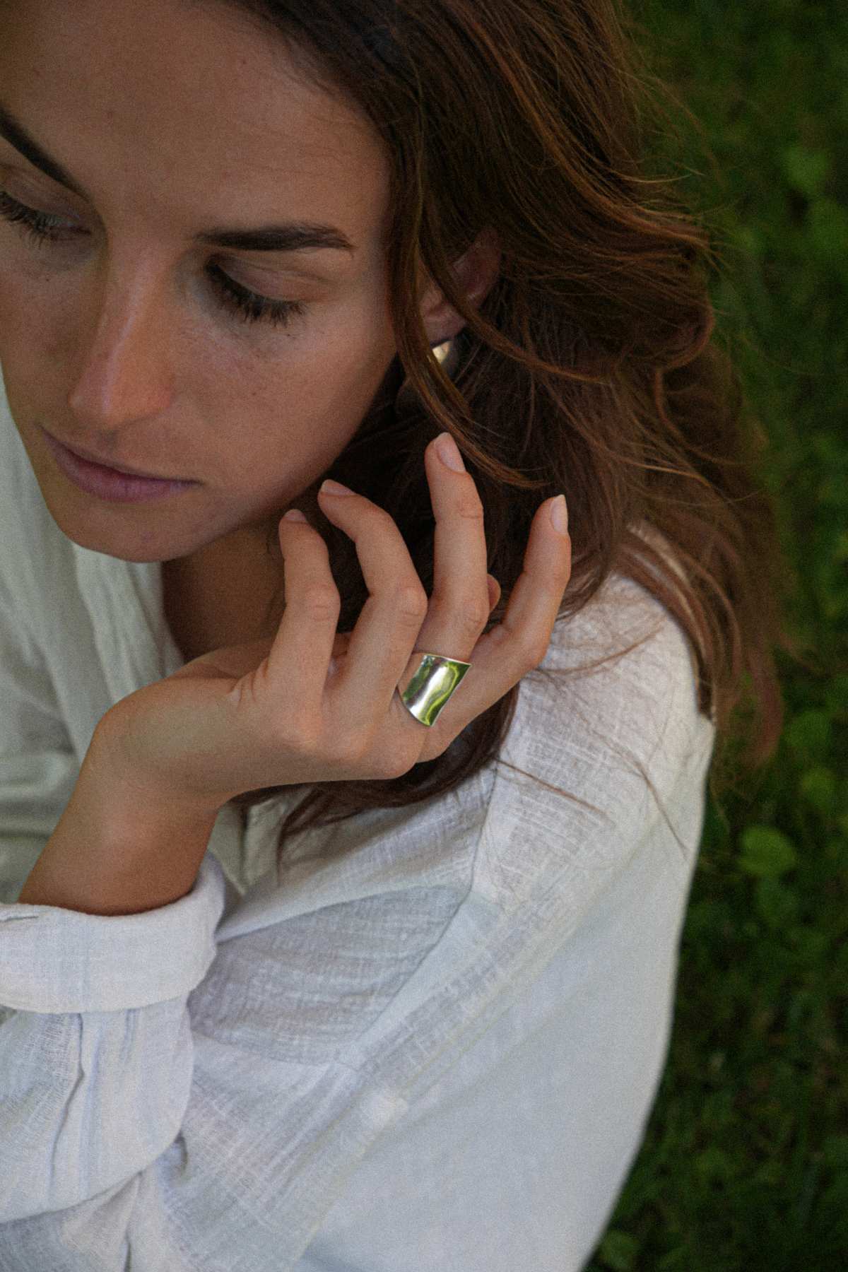 Bague Morphose - bijou artisanal en argenterie recyclée, fait main à Marseille par XV3foisrien