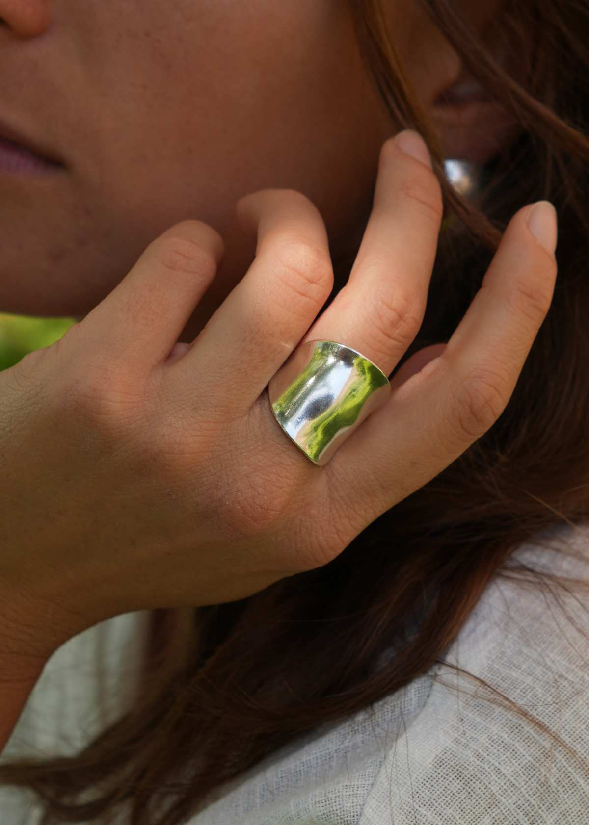 Bague Morphose - bijou artisanal en argenterie recyclée, fait main à Marseille par XV3foisrien